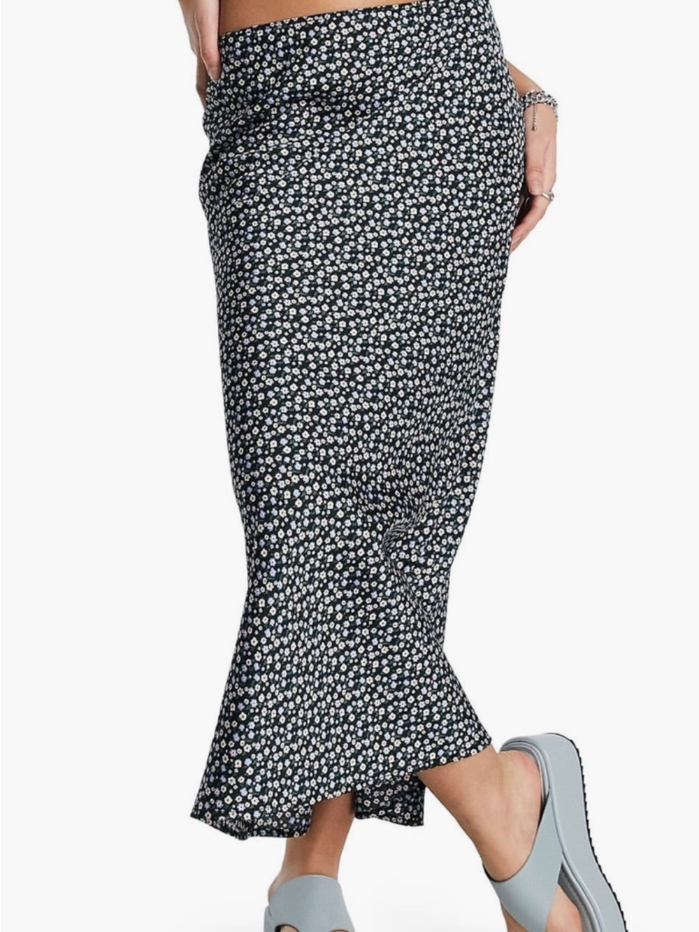 Topshop Floral Slip Skirt